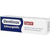 Dentinox-Gel N Zahnungshilfe - Zuckerfrei mit entzündungshemmender Kamillentinktur - Die millionenfach bewährte Hilfe beim Durchbruch der ersten Zähnchen, Geschmacksneutral 10 g (1er Pack)