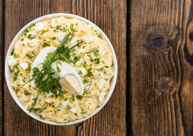 Eier Salat: schnell, einfach und lecker!