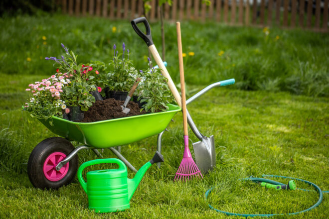 12 unverzichtbare Gartenwerkzeuge und ihre Minivariante für kleine Kinder
